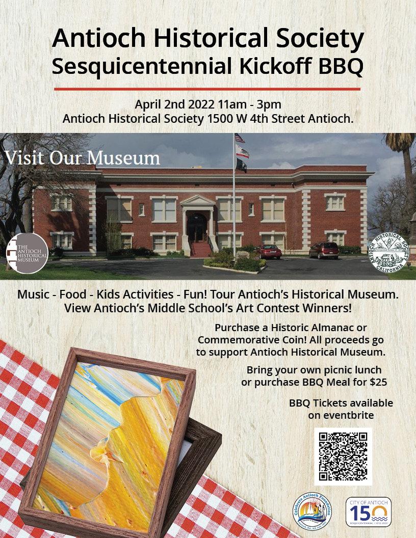 a flier for the Historical Society BBQ event